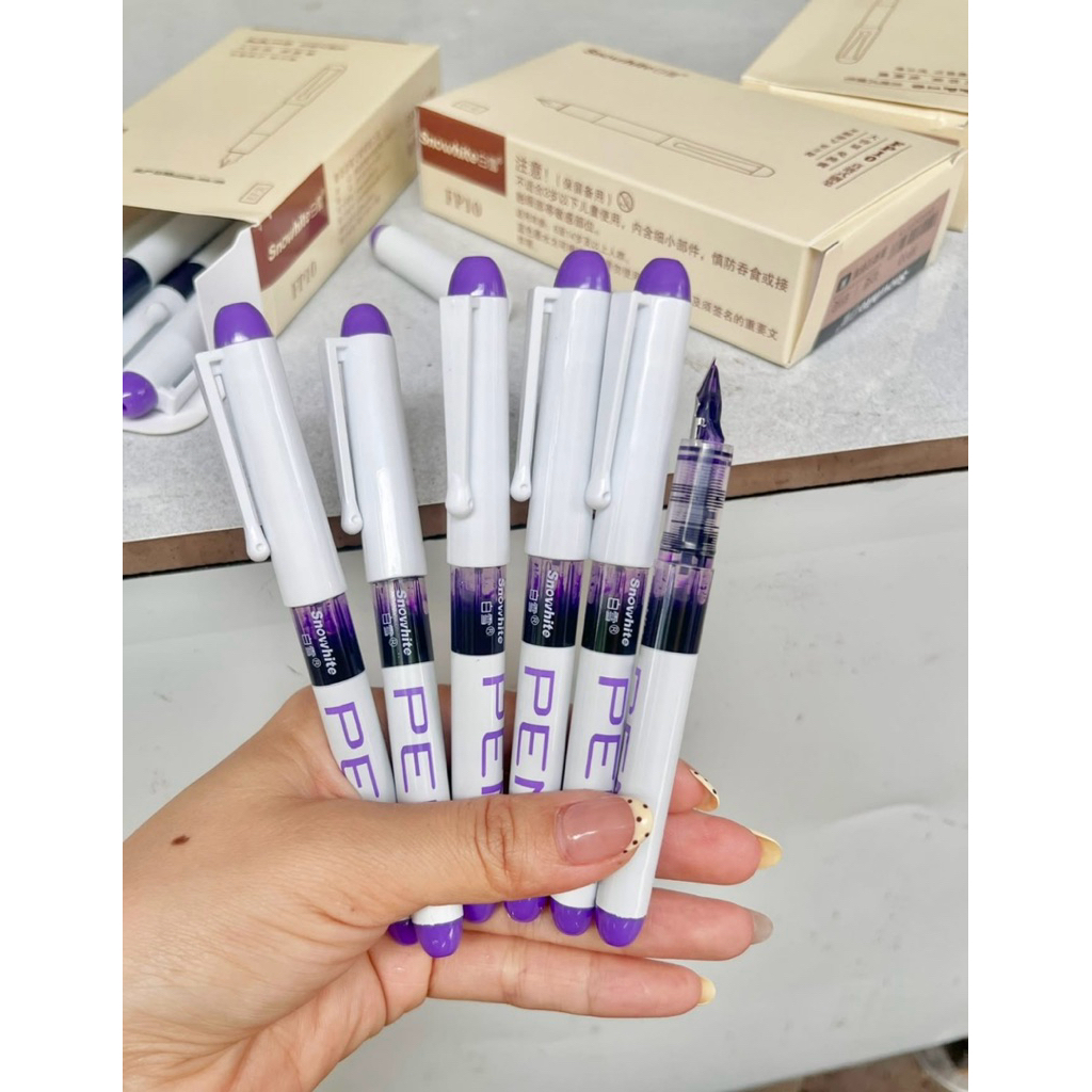 Combo10 Bút Máy Gel FP34 hoặc FP10-Dành Cho Học Sinh Tiểu Học Mực Ra Đều Viết Trơn Tru Không Tắc Khô
