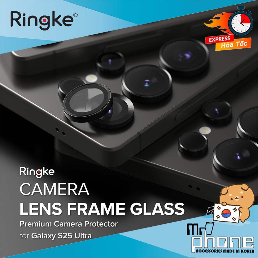 Dán Camera Lens Frame Glass Galaxy S25 Ultra / S25 Plus / S25 - Ringke Camera Lens Protector