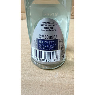 Lăn NIVEA Men Silver Protect Phân tử bạc (mẫu mới ) 50ml