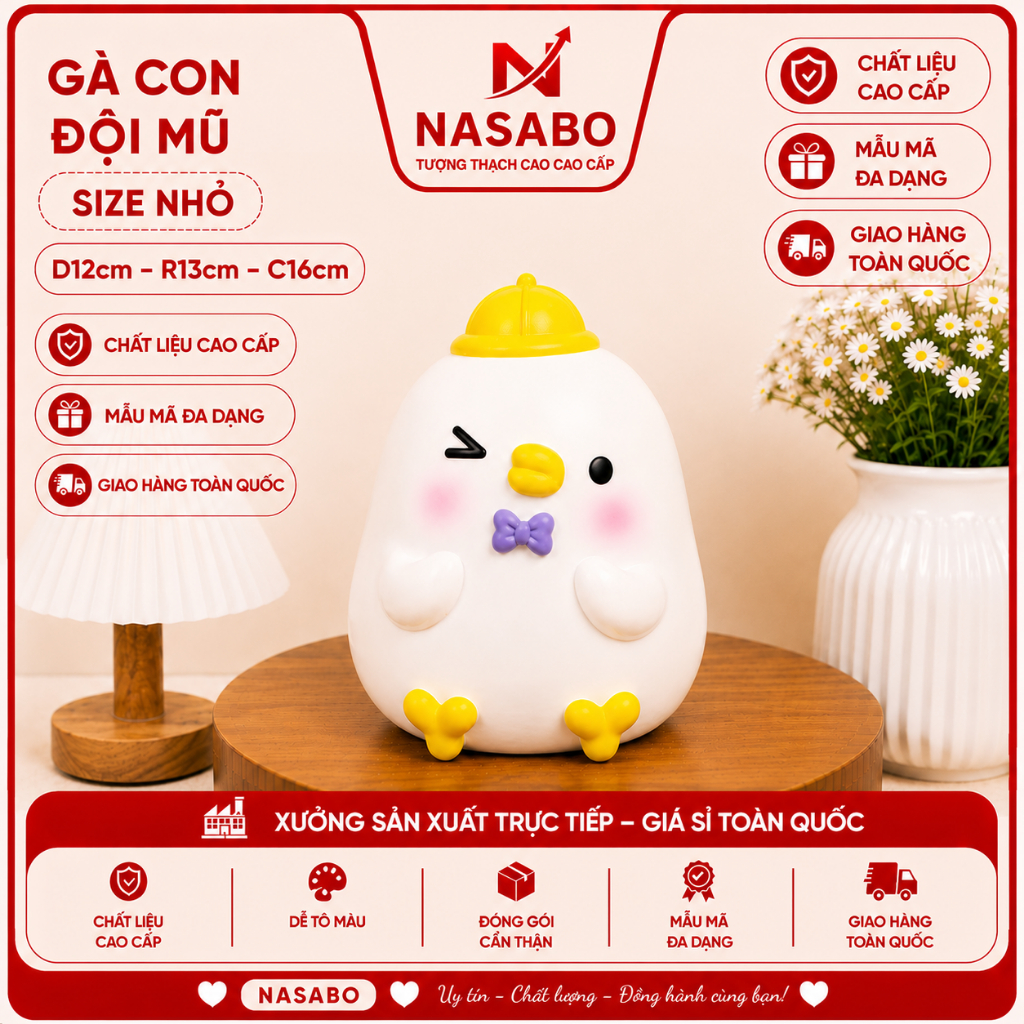 Gà Con Đội Mũ Tiết Kiệm Size Nhỡ - PVN9736