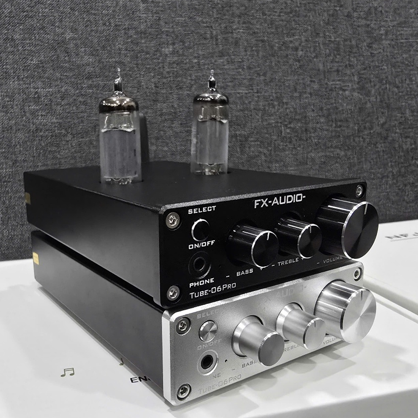 Pre Đèn FX Audio Tube 06 Pro - Bluetooth 5.0 Chip QCC3034, ES9023P - 2 Đường Ra AV & 3.5mm - Màu Đen