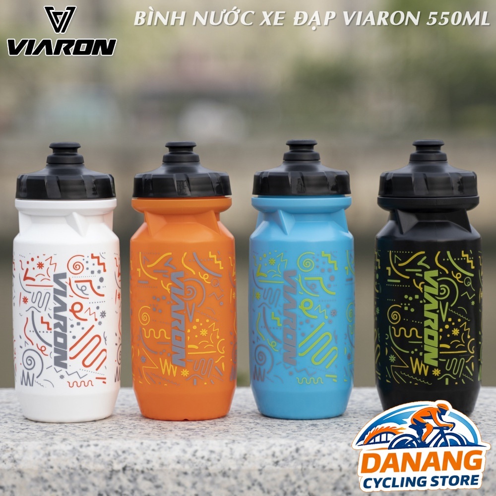 Bình Nước Đạp Xe VIARON 550ml – Nhẹ, Bền, Dễ Vệ Sinh