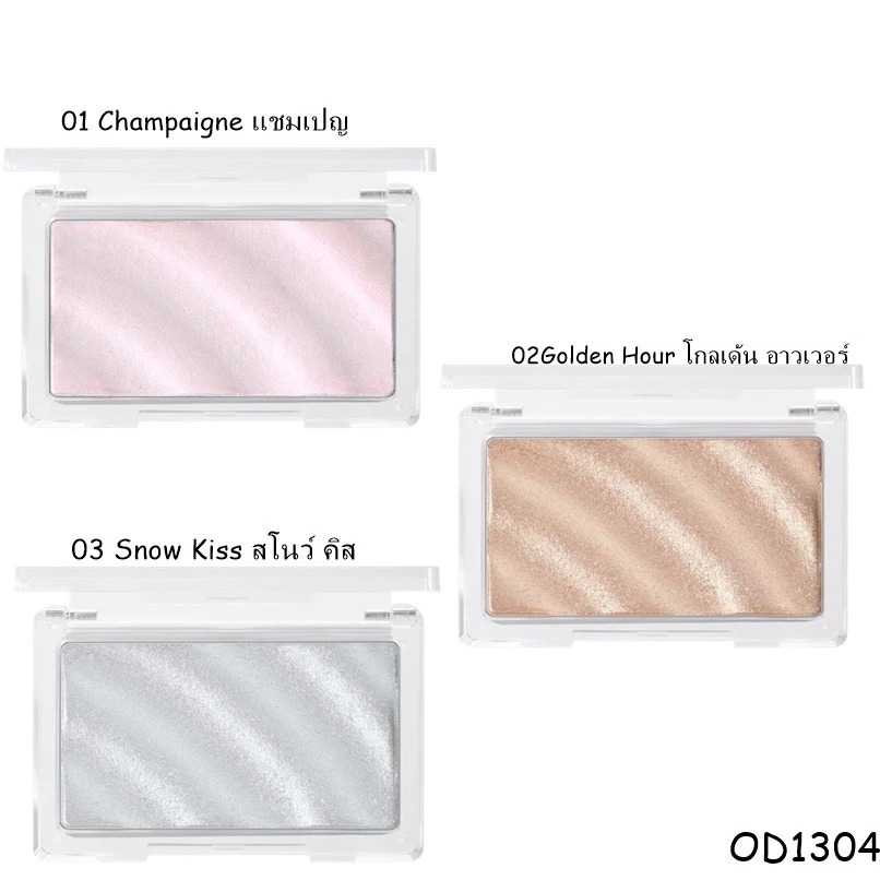 Phấn Bắt Sáng ODBO Glowing Skin Highlighter OD1304 - Nhũ Mịn Siêu Sáng, Bắt Sáng Tự Nhiên, 4.5g