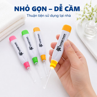 Dụng Cụ Lấy Ráy Tai Có Đèn LED Quan Sát Dễ Dàng Vệ Sinh Tai Đầu Lấy Ráy Silicon Mềm Cho Bé Và Gia Đình