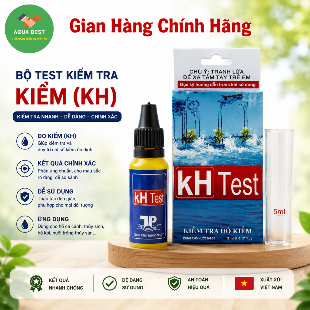 [Chính Hãng] Hộp test kiềm ( Bộ test KH ) Việt Nam