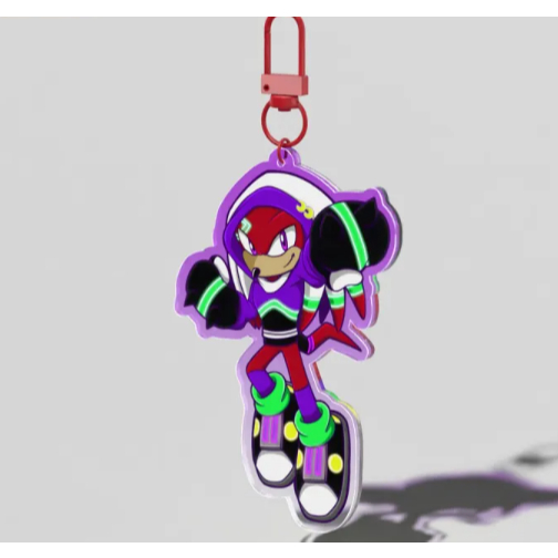 Neon Knuckles Acrylic Keychain