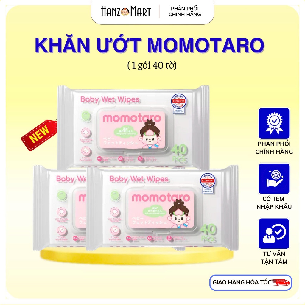 Combo 5 gói khăn ướt Momotaro - hanzo2009