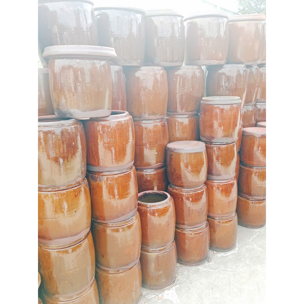 Khạp 10L - Khạp Da Bò Thủ Công– Lu gạo, hủ gạo , khạp gạo giá rẻ cho gia đình Việt, Lu gạo, hầm gạo 