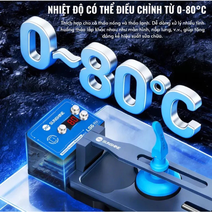 Đế Kẹp Gia Nhiệt Tháo Màn Hình  SUNSHINE LS6 PRO