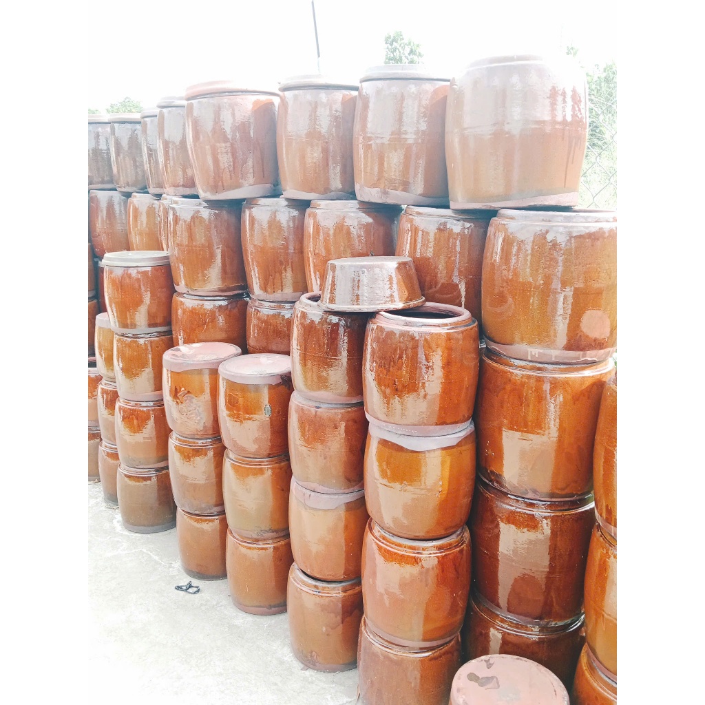 Khạp 20L - Khạp Da Bò Thủ Công–  Lu gạo, hủ gạo , khạp gạo giá rẻ cho gia đình Việt, Lu gạo, hầm gạo