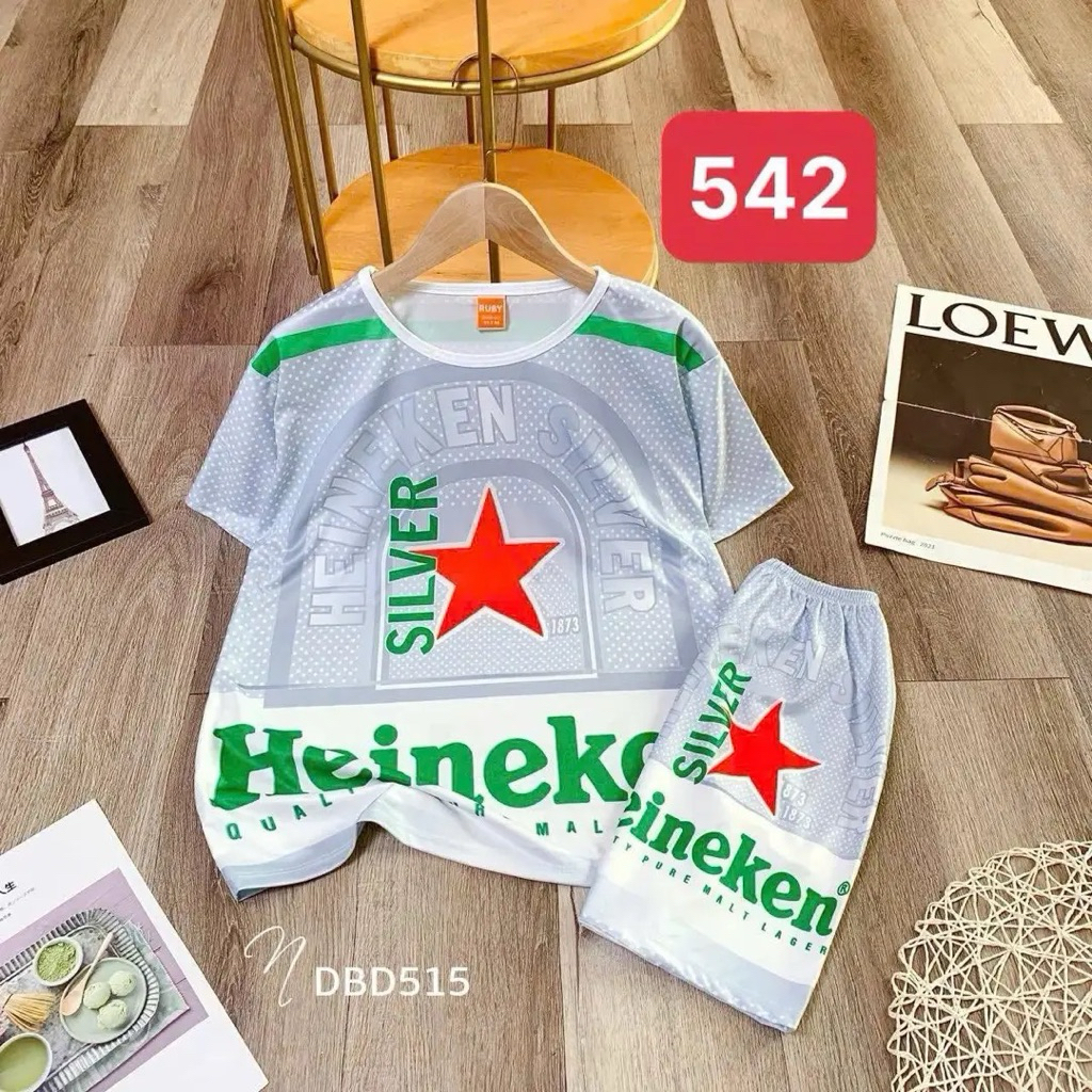 Bộ thun lạnh hình bia ken bạc 7-75kg