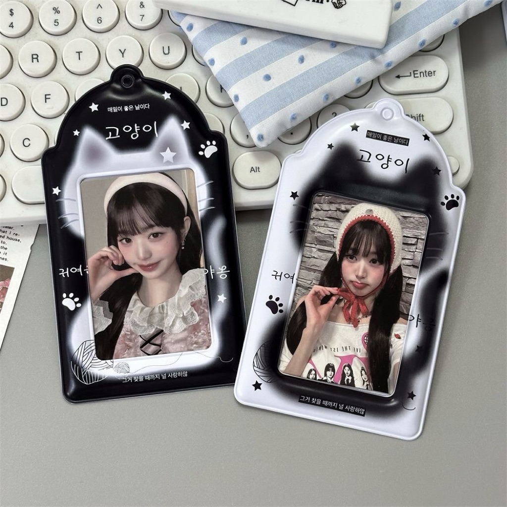 [SẴN] Card holder PVC đựng card idol dạng móc khoá holder card bo góc thần tượng