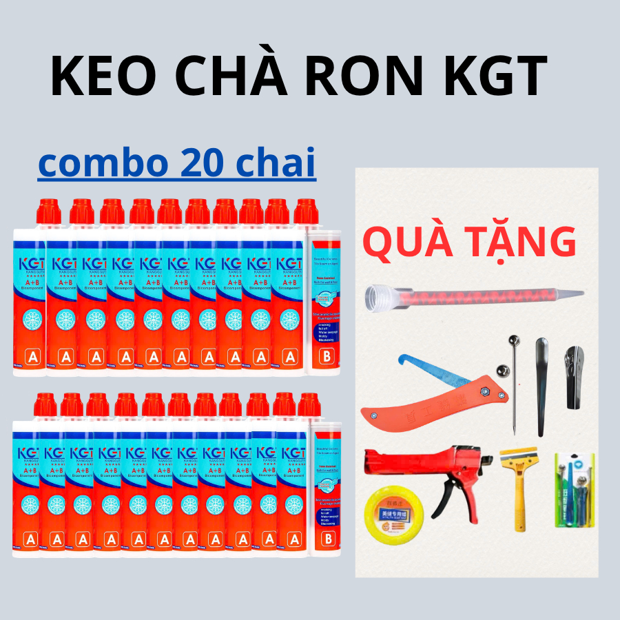 20 Chai Keo Chà Ron Epoxy KGT 2 Thành Phần – Chống Thấm & Bền Màu