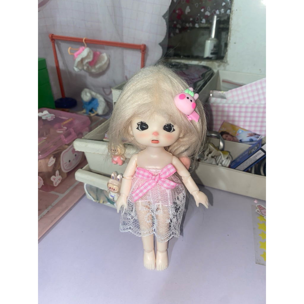 Váy ren cho doll 16-17cm