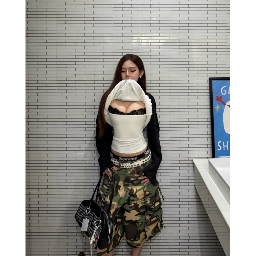 Quần Shorts  DARKEST CAMO PIXEL PANTS / màu camo