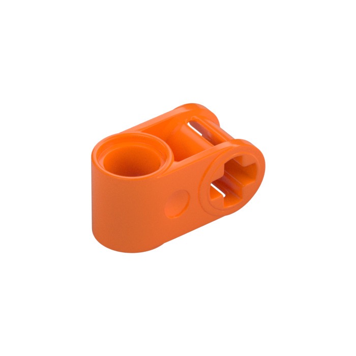 [100% Real - Auth] 1x New Orange Cross Block 90° 1 x 2 (Axle/P-i-n) (6536 / 40146)