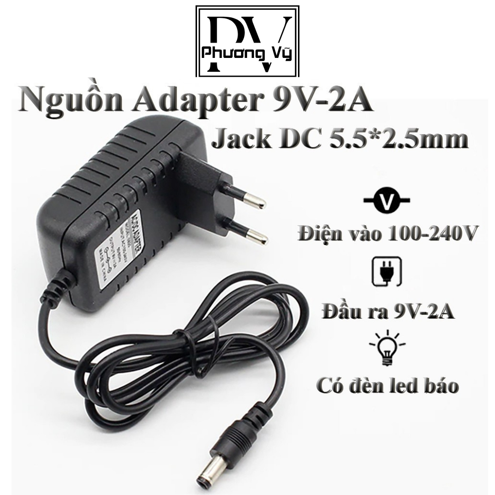 Nguồn Adapter 9V-2A