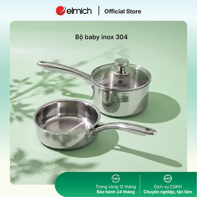 Bộ quánh chảo baby đáy liền nguyên khối size 14-16cm
