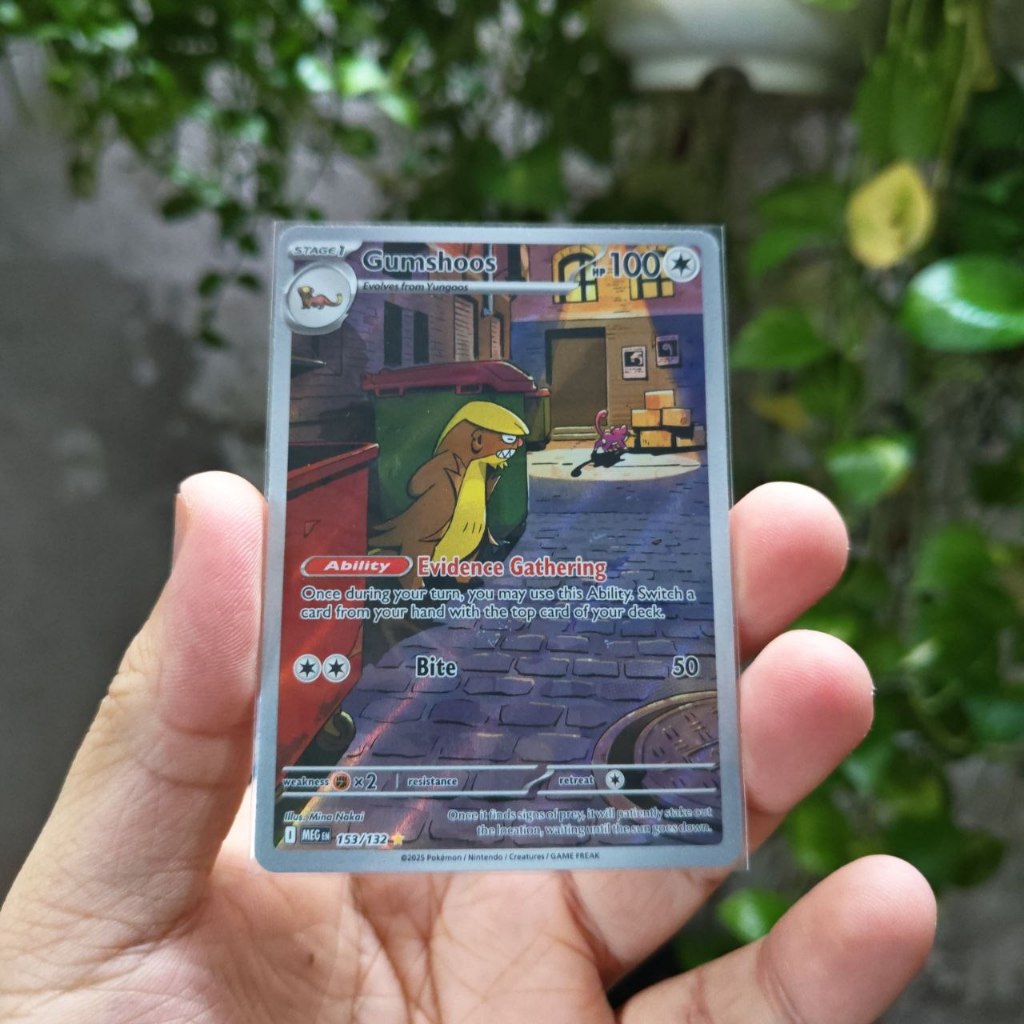 Thẻ Pokemon Gumshoos 153/132 Illustration Rare