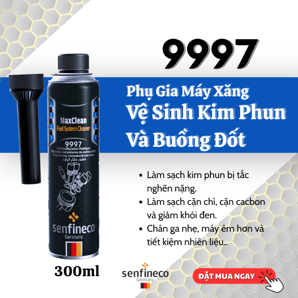 Dung Dịch Vệ Sinh Kim Phun, Buồng Đốt Máy Xăng 9986/9997 - Senfineco [300ML]