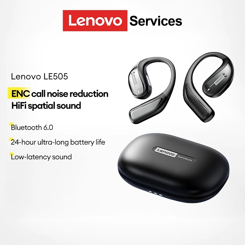 Tai nghe Bluetooth Lenovo LE505 Tai nghe không dây thể thao Tai nghe không dây âm thanh nổi HiFi chống nước có Mics