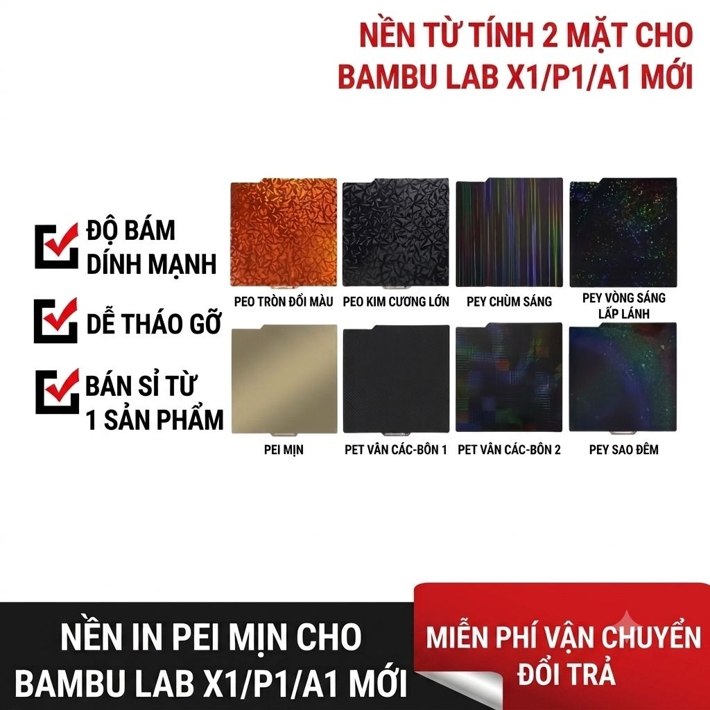 Linh phụ kiện Bambulab A1/A1 mini/A2L/H2D/X1/P1