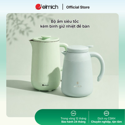 Bộ ấm siêu tốc kèm bình giữ nhiệt để bàn  Elmich