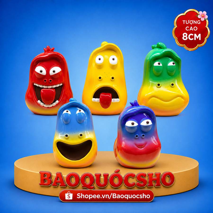[BAOQUOCSHO] Bộ Tô Tượng Thạch Cao combo 5 Tượng Larva