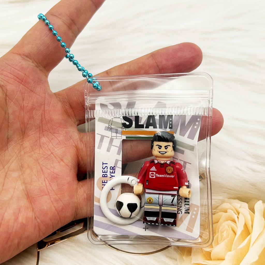 (SẴN) Móc Khóa Mini Figure Cầu Thủ Bóng Đá Ronaldo CR7 Messi Neymar Mbappe - Quà Tặng Fan Football