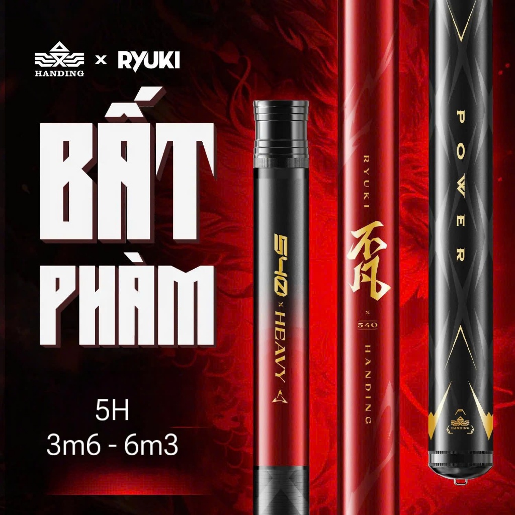 Cần câu tay Ryuki Handing Bất Phàm 5H - 28i