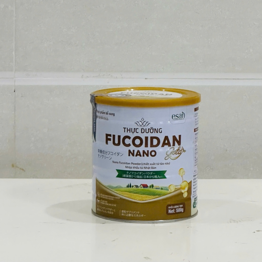 Thực phẩm bổ sung Fucoidan Nano Gold Hộp 500g Giúp Bổ Sung Dinh Dưỡng Không Chứa Đậu Nành