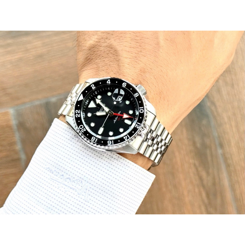 [Chính Hãng 100%] Đồng Hồ Nam Seiko Sport GMT SSK001K1 Máy Cơ (Automatic) Kính Sapphiare Mặt Siz 42m