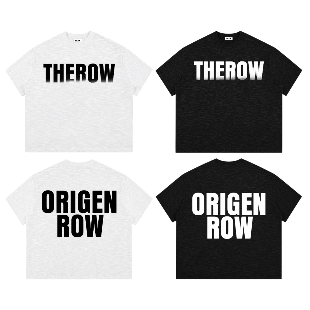 [ Cotton Xược ] TR19 Áo Thun Boxy Vải Slub Mỏng Mát Local Brand THEROW Tay Ngắn Form Rộng Unisex Nam Nữ Hot Trend | BigBuy360 - bigbuy360.vn