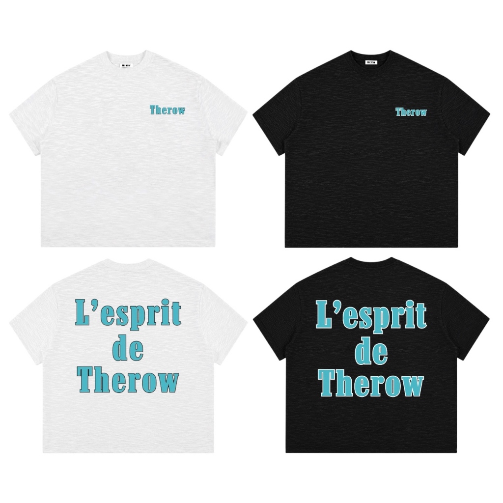 [ Cotton Xược ] TR19 Áo Thun Boxy Vải Slub Mỏng Mát Local Brand THEROW Tay Ngắn Form Rộng Unisex Nam Nữ Hot Trend | BigBuy360 - bigbuy360.vn