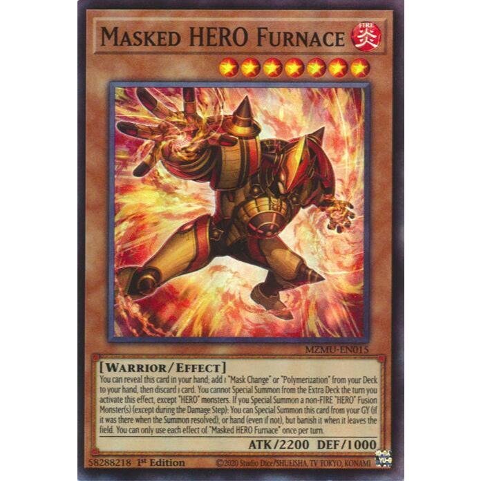Thẻ Bài Yugioh MZMU-EN015 - Masked HERO Furnace - Effect Monster - Super Rare