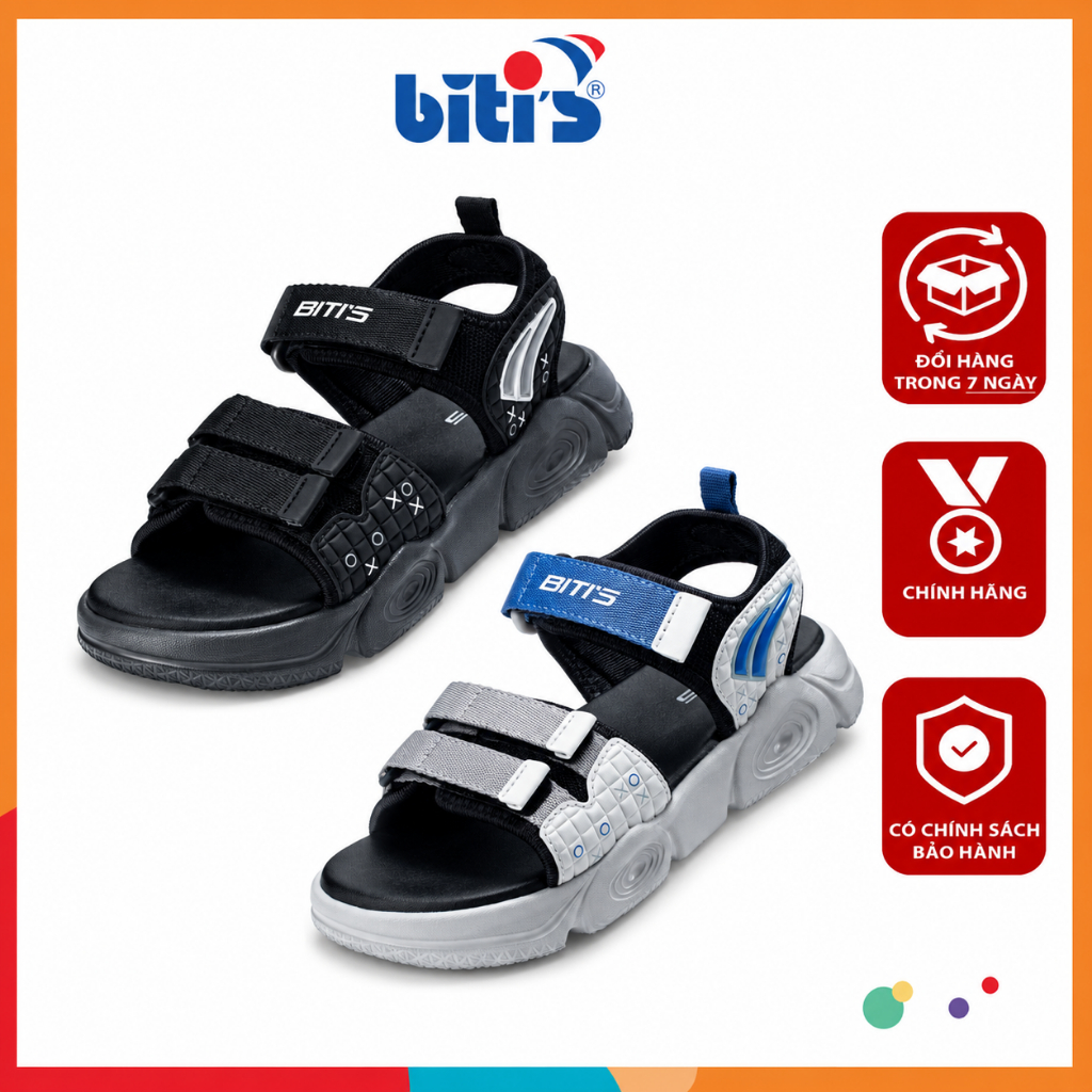 Giày Sandal Bé Trai Biti's Basic BEB008200 Đế Eva Siêu Nhẹ Chống Trượt