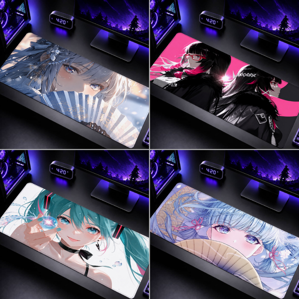 Lót Chuột Dài Anime Waifu Gaming XXL Deskmat Khổ Lớn Mouse Pad Chống Trượt, Bề Mặt Speed Cao Cấp | BigBuy360 - bigbuy360.vn