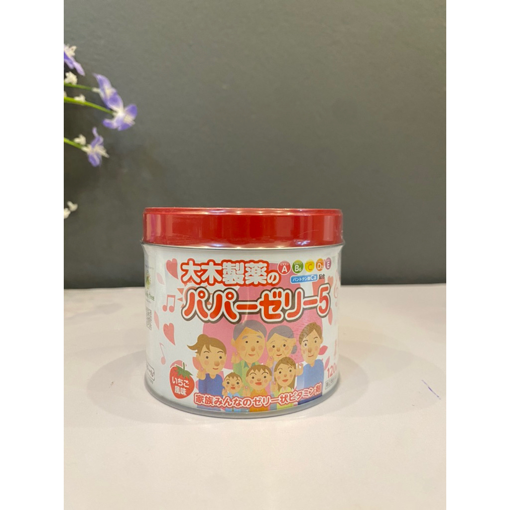 KẸO DẺO VITAMIN PAPA JELLY 5 OHKI NHẬT BẢN (120 VIÊN)