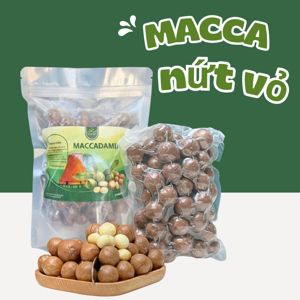 1kg Hạt macca Gia Lai sấy chín vụ mới 2026 giàu dinh dưỡng, hạt sấy khô dinh dưỡng ( hạt macca nứt v