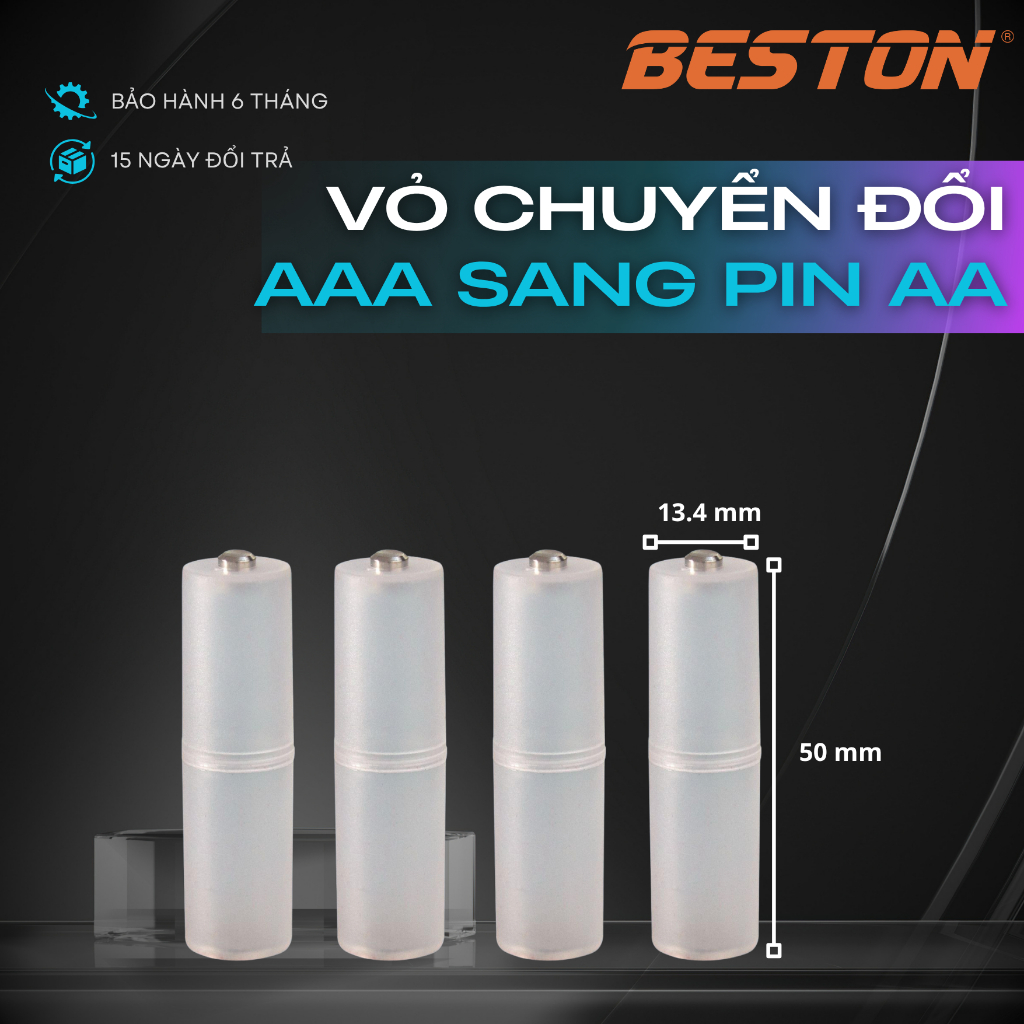 Bộ chuyển đổi pin AAA sang AA để dùng sạc M7036 M7038
