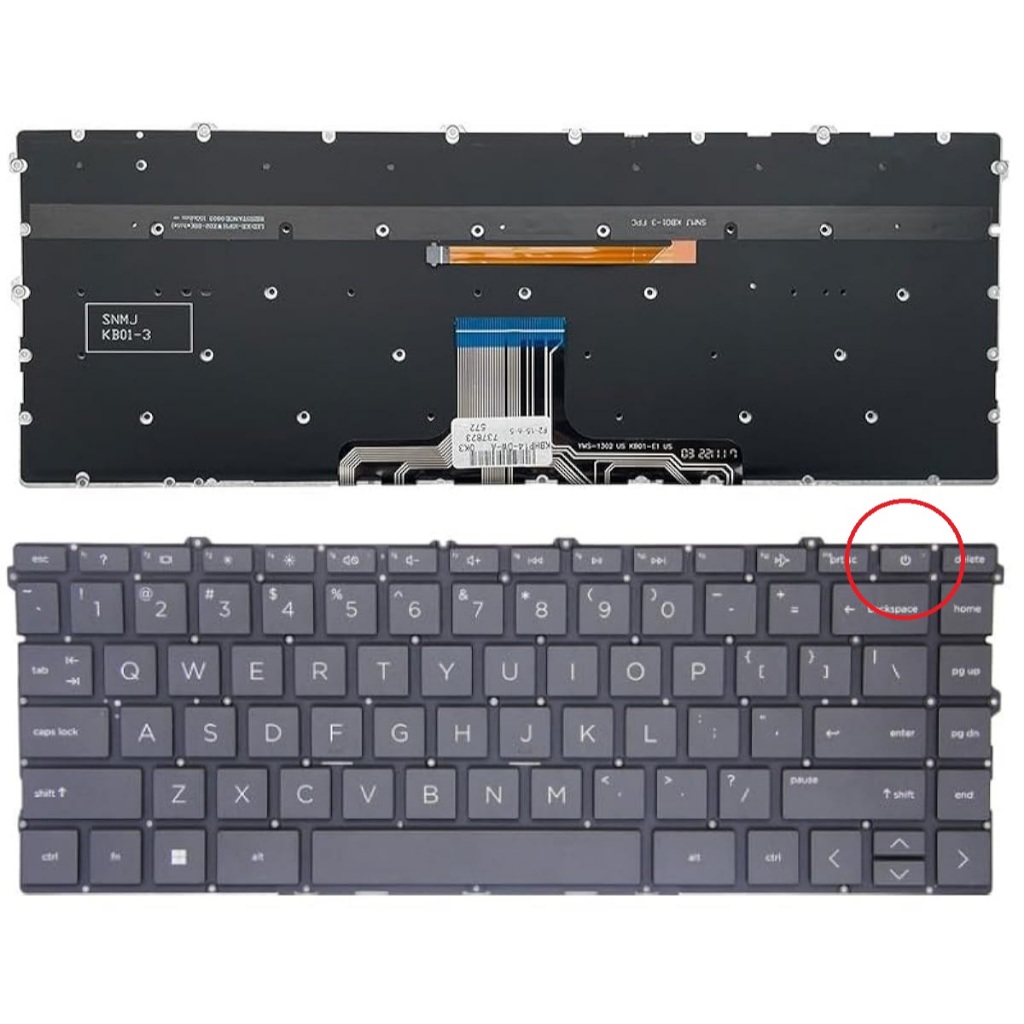 Bàn phím laptop HP Pavilion 13-BB, 14-DV, 14-DY, 14-DW, 14-EP, 14-ES, 14-EK, 240 G10, 245 G10 (Màu Đ