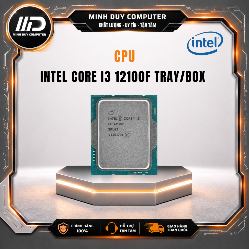 CPU INTEL CORE I3 12100F BOX - CHÍNH HÃNG - BẢO HÀNH 36 THÁNG