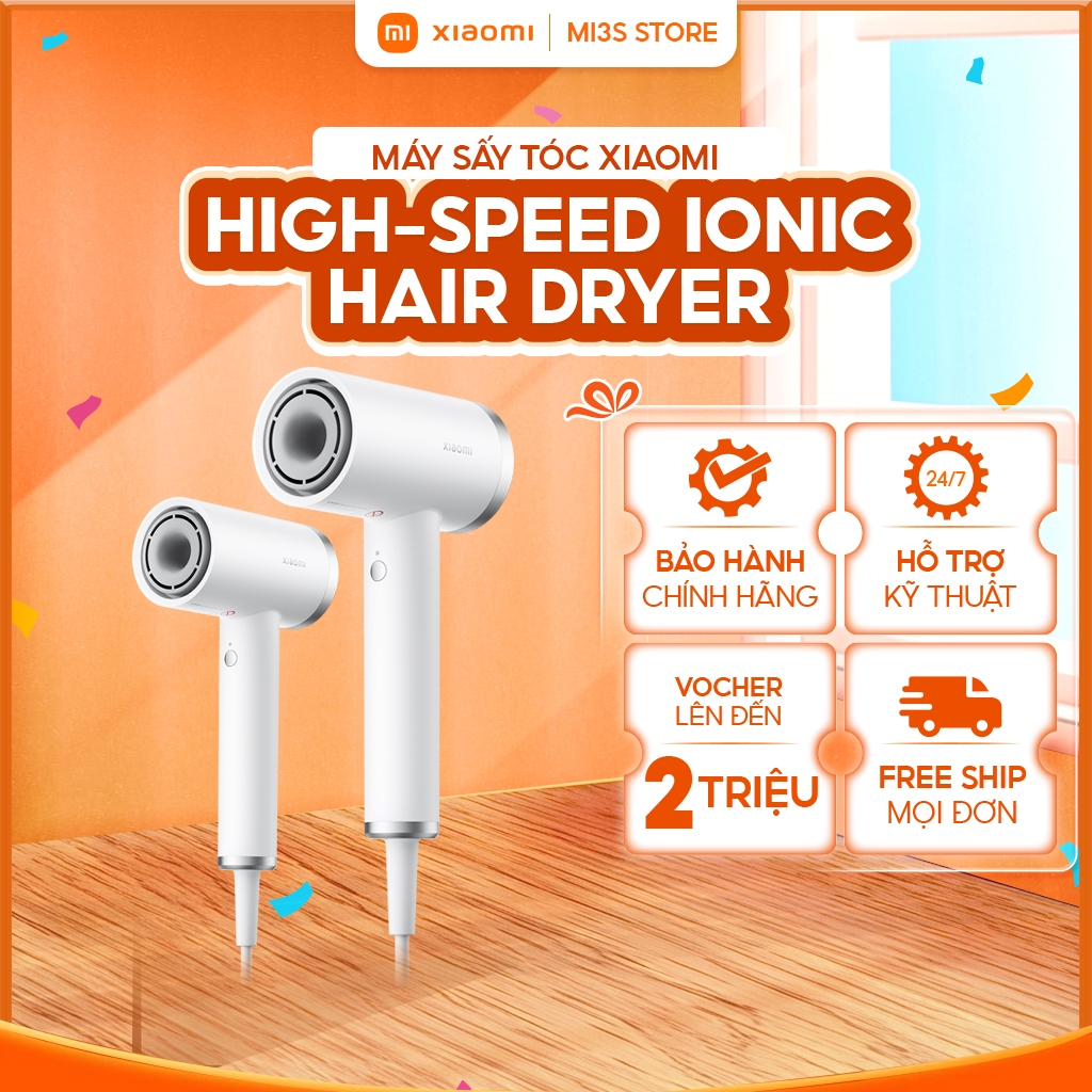 Máy Sấy Tóc Xiaomi High-speed Ionic Hair Dryer | Sấy Khô 3 Phút, 8 Chế Độ Sấy, Thân Máy Nhẹ, Bền Bỉ
