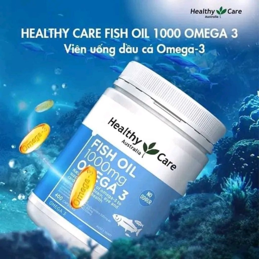 Dầu Cá Omega 3 Fish Oil Healthy Care Omega 3 1000mg