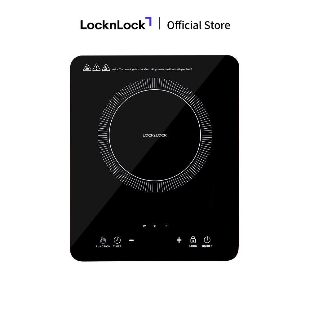 Bếp điện từ Lock & Lock Induction Cooker, 220-240V, 50/60Hz, 2000W - Màu đen EJI411