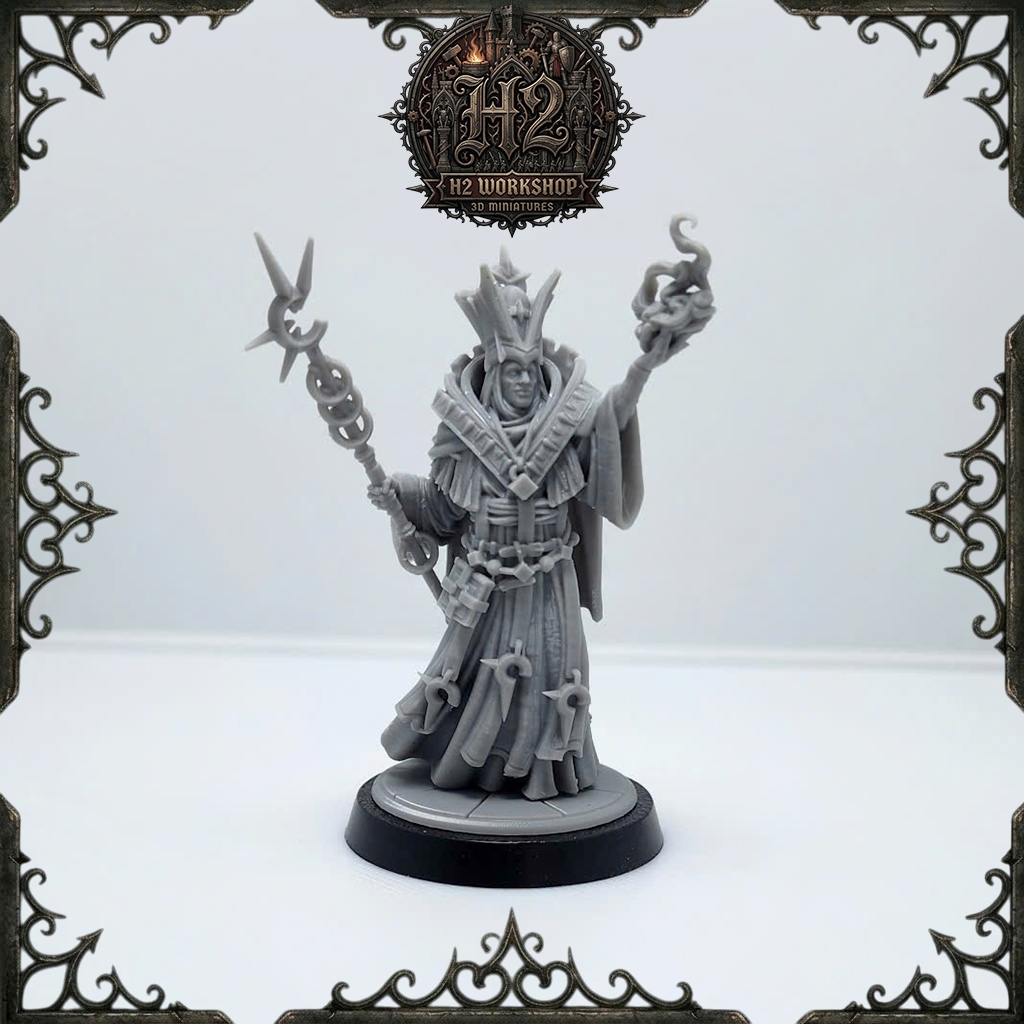 [Mô hình in 3D] Mô hình DnD lớp nhân vật phép thuật tâm linh - Cleric 001