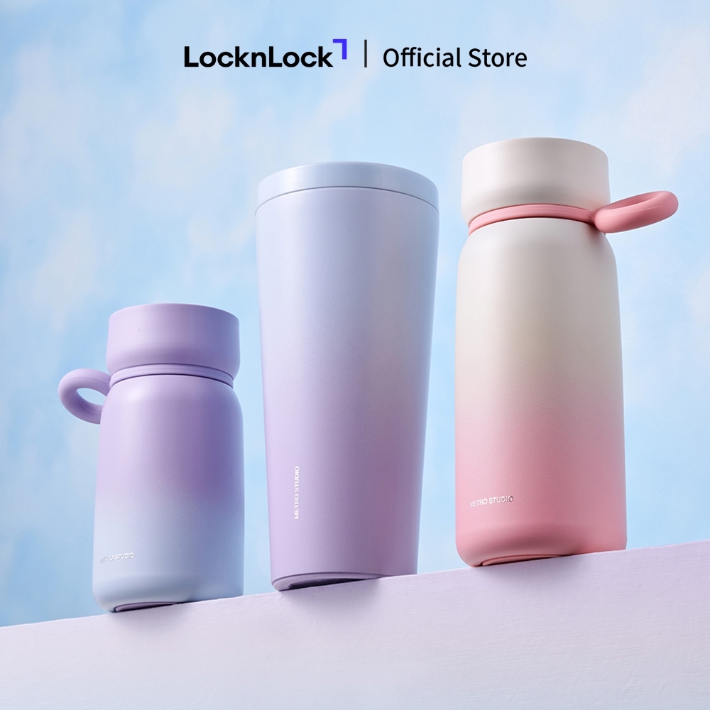 Bình giữ nhiệt LocknLock Metro Studio Gradation tumbler 540ml, 480ml và 350ml bằng thép không gỉ