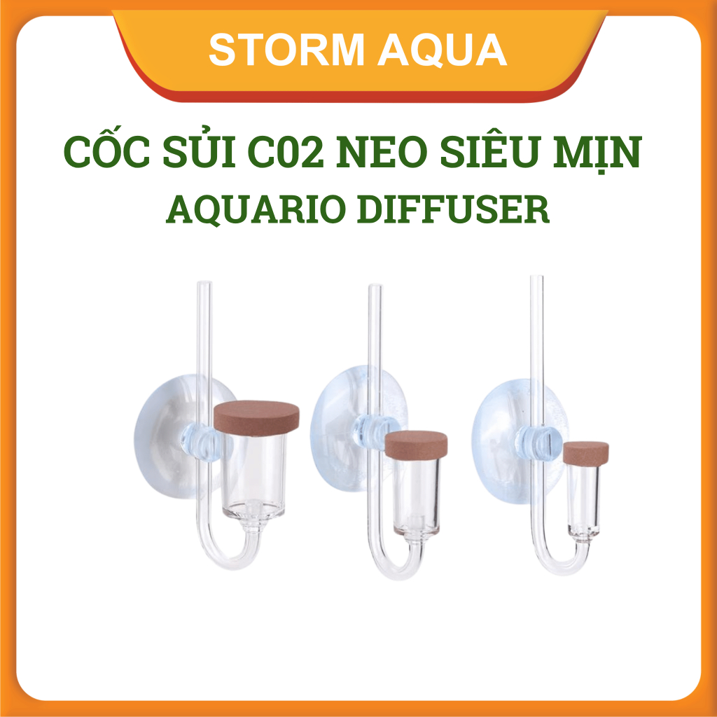Sủi C02 NEO Siêu Mịn AQUARIO DIFFUSER - Khuyết tán C02 cho bể thủy sinh