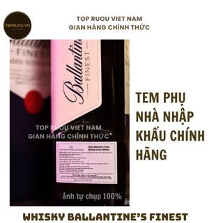 [Top Rượu VN] Whisky Ballantine's Finest 700ml - 1000ml [Chính Hãng]