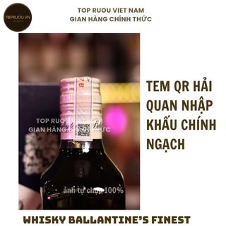 [Top Rượu VN] Whisky Ballantine's Finest 700ml - 1000ml [Chính Hãng]